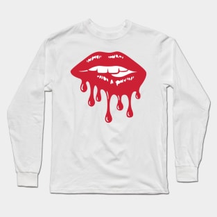 Bleeding Lips Long Sleeve T-Shirt